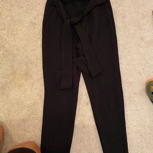 comfy black tie pants